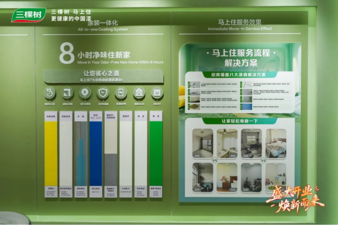 三棵樹上海二十店同開-煥新服務新標準514